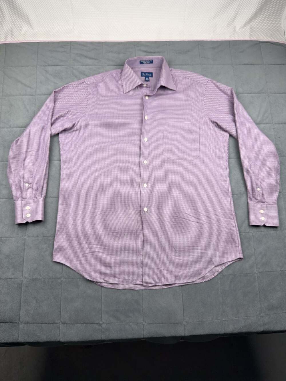 Paul Fredrick Imperial 100s Two Ply Cotton Dobby Dress Shirt 16-34
